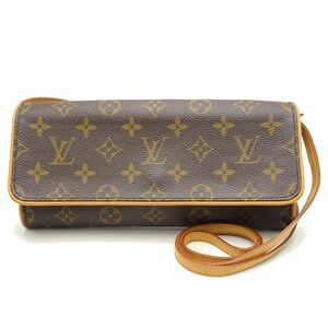 Louis Vuitton  Monogram Pochette Twin GM Brown Diagonal